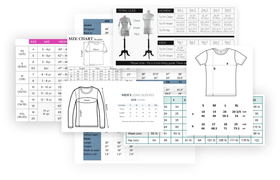Size chart problem